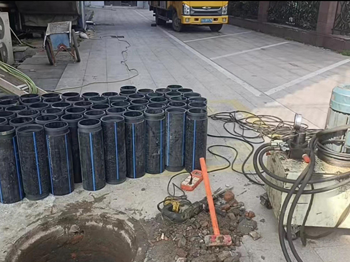 怒江PE置换管厂家 DN315置换管 非开挖管短管置换